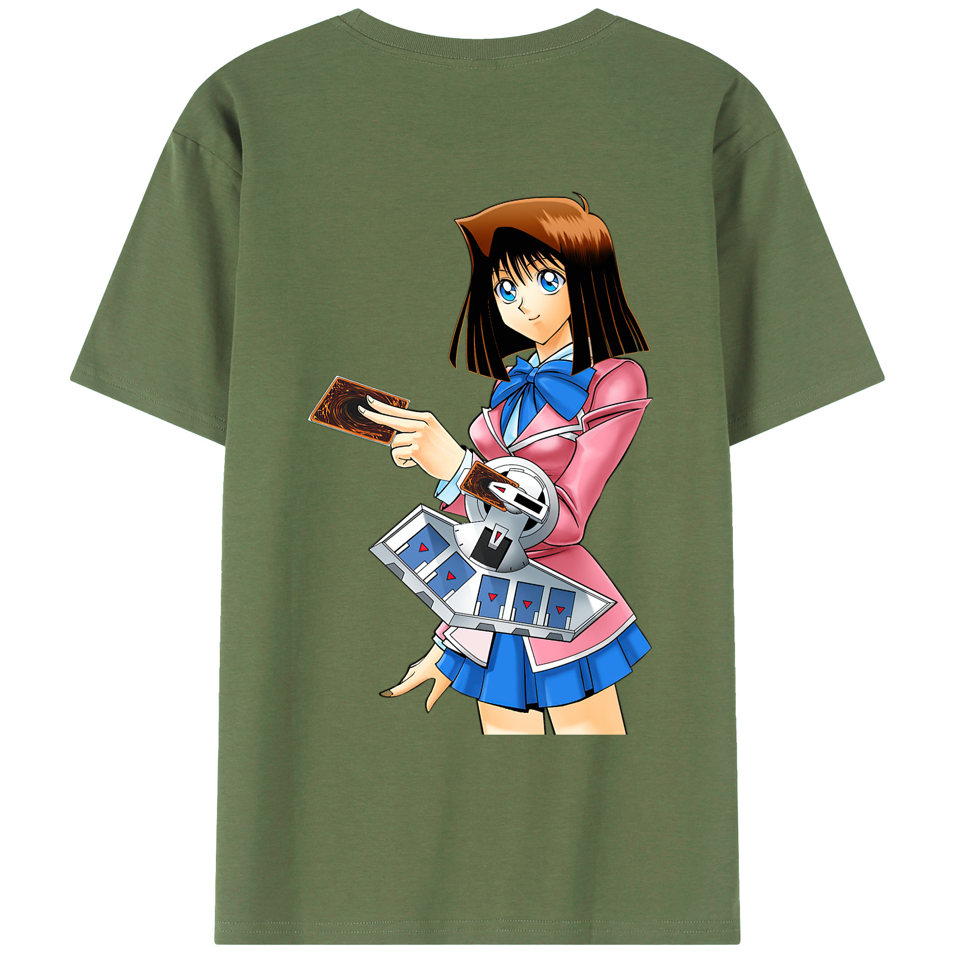 （画像用） 遊☆戯☆王 Yu-Gi-Oh! 綿100％ メンズ半袖Tシャツ（バックプリント） 通気性